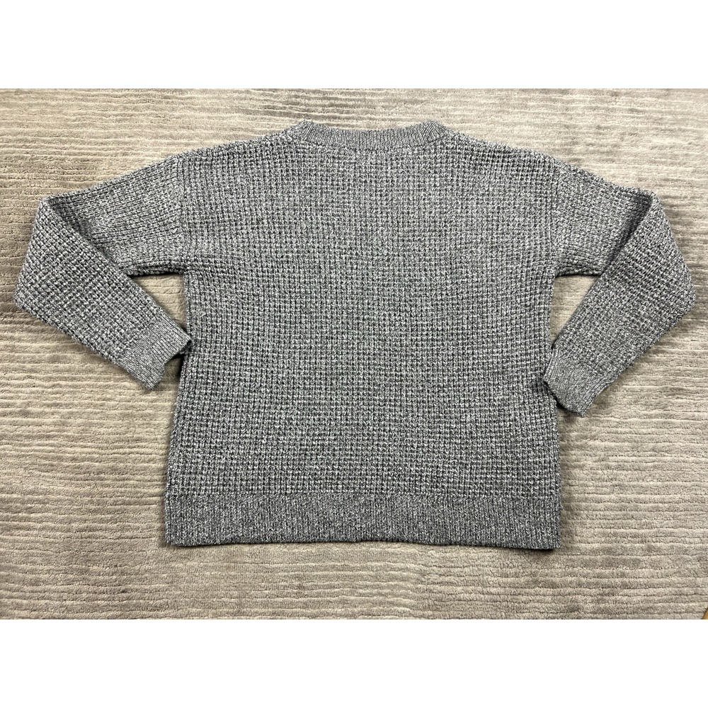 Time and Tru Sweater Womens Large Gray Long Sleeve Polyester Stretch Casual - Picture 7 of 13